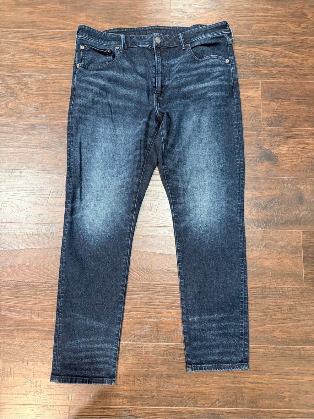 American Eagle Outfitters Men's Slim Straight Indigo Wash Jeans